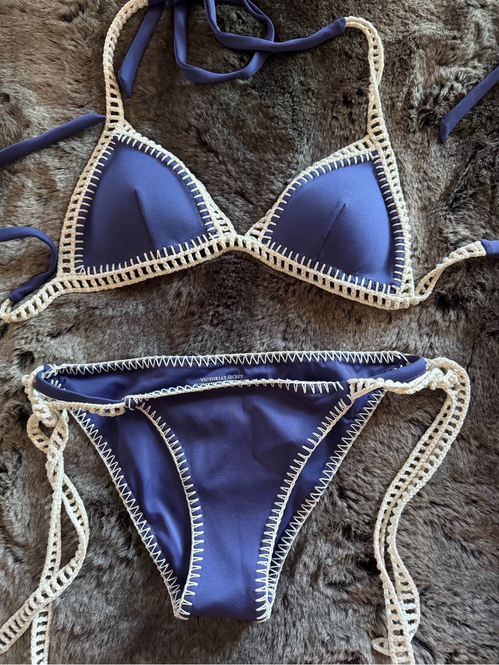 Victoria's Secret Bikini with Crochet S/P Small